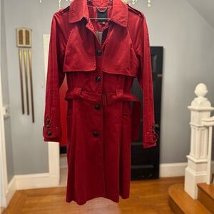 Ted Baker Deep Red Trench Coat